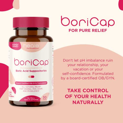 BoriCap 30 and UroQuel 30 Bundle for Vaginal pH and Overactive Bladder BoriCapBuy Supplements Australia