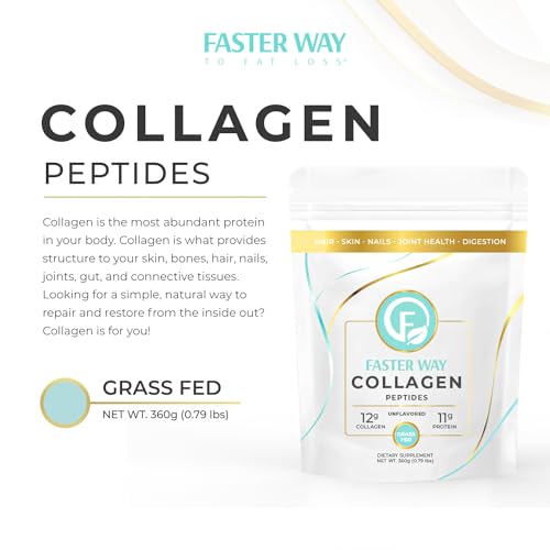 FASTer Way to Fat Loss, Unflavored, 360g Grass-Fed Beef Collagen Peptides for Skin FASTer Way to Fat LossBuy Supplements Australia