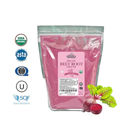 HQOExpress Organic Beetroot Powder - Organic Superfood - Nitric Oxide Booster - Non HQO HIGH QUALITY ORGANICSBuy Supplements Australia
