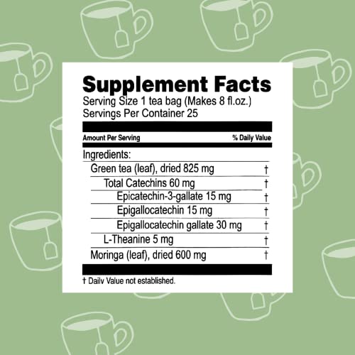 Hyleys Tea Moringa Oleifera with Mango Flavor - 50 Tea Bags (6 Pack - 300 Tea Bags total) (Miracle Tree Tea) HYLEYSBuy Supplements Australia