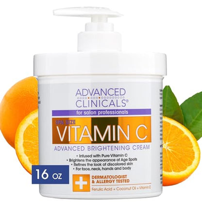 Advanced Clinicals Vitamin C Face & Body Cream Moisturizing Skin Care Lotion, Anti Advanced ClinicalsBuy Supplements Australia