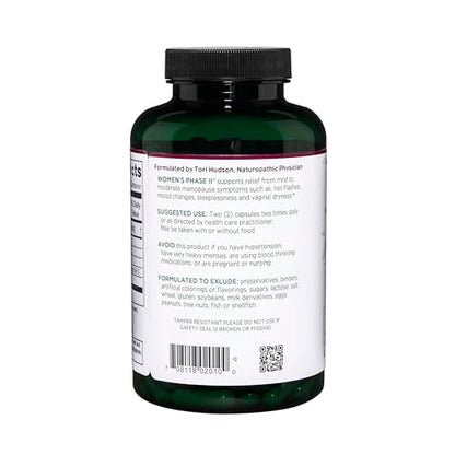 Vitanica Women's Phase II, Menopause Support, Vegan, 180 Capsules VitanicaBuy Supplements Australia