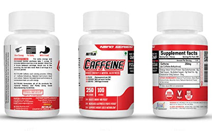 NutriJa Caffeine Powder Pre Workout Supplement - 100 Servings