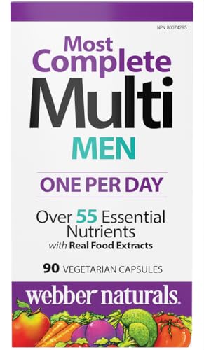 Webber Naturals Men's Most Complete Multi, 90 Vegetarian Capsules Webber NaturalsBuy Supplements Australia