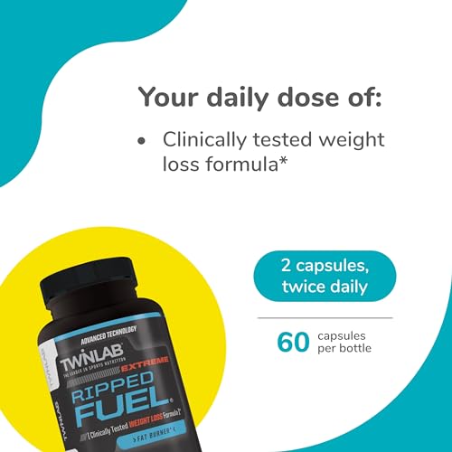Twinlab Ripped Fuel Extreme - Energy Supplement to Support Weight Management & Muscle Health TwinlabBuy Supplements Australia