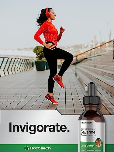 Cayenne Pepper Liquid Extract | 2 fl oz | Vegetarian, Non-GMO, Gluten Free Supplement HorbäachBuy Supplements Australia