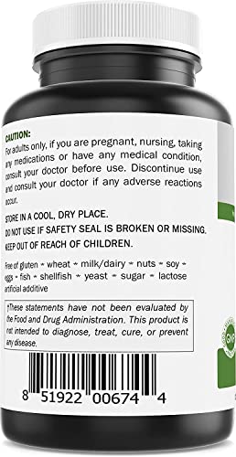Brieofood Chromium Picolinate 1000 mcg Pills - 240 Tablets - 240 Servings - Non-GMO BrieofoodBuy Supplements Australia