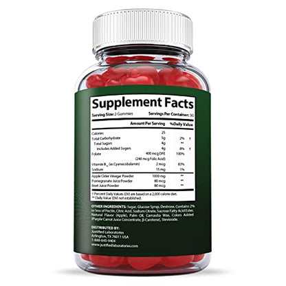Justified Laboratories ACV for Health Keto ACV Gummies 1000MG with Pomegranate Juice Justified LaboratoriesBuy Supplements Australia