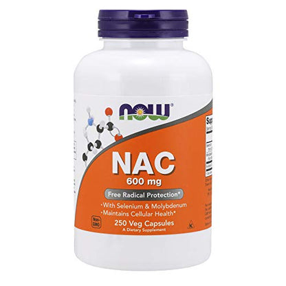 NOW Supplements, NAC (N-Acetyl Cysteine) 600 mg with Selenium & Molybdenum NOWBuy Supplements Australia