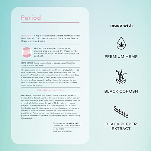 The Good Patch Menstrual and Period Support - Sustained Release Plant Powered Period Patch The Good PatchBuy Supplements Australia
