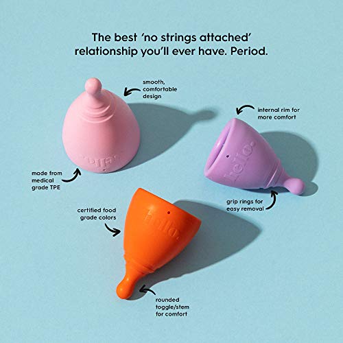 The Hello Cup Extra Small Menstrual Cup, BPA Free, Reusable, Hypoallergenic, Recyclable THE HELLO CUPBuy Supplements Australia