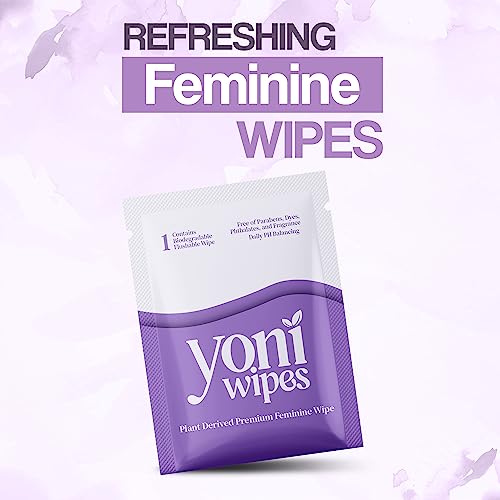 Yoni Wipes - 30 Count Biodegradable & Flushable Feminine Wipes, pH-Balanced, Aloe Vera & Vitamin E Yoni WipesBuy Supplements Australia