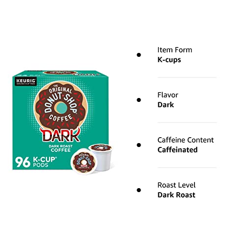 The Original Donut Shop Dark Coffee, Keurig Single-Serve K-Cup Pods, Dark Roast, 96 Ct The Original Donut ShopBuy Supplements Australia