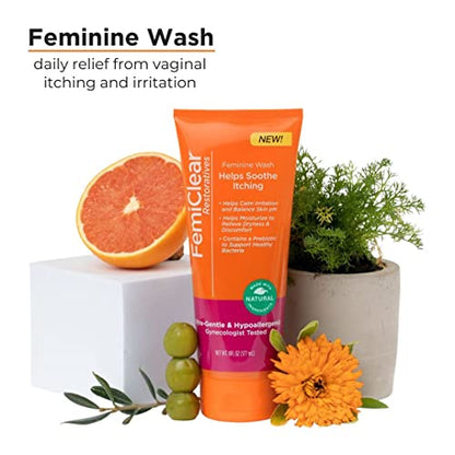 FemiClear Restoratives Soothing Feminine Wash - Feminine Care Wash for Itching & Irritated Skin FemiClearBuy Supplements Australia