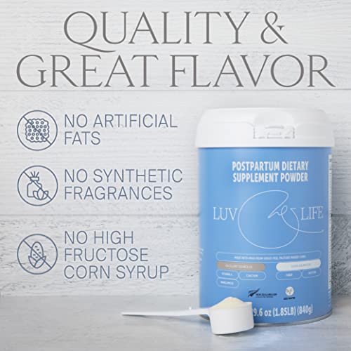 LUV&LIFE Postpartum Vitamin Supplement Powder Vanilla Flavored Has Postnatal Multivitamins LUV&LIFEBuy Supplements Australia