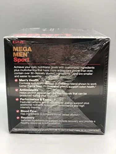 Mega Men Sport Vitapak Program, Convenient Complete Nutrition, 4 Products in 1 Packet, Athletic Performance, Energy, Recovery GNC