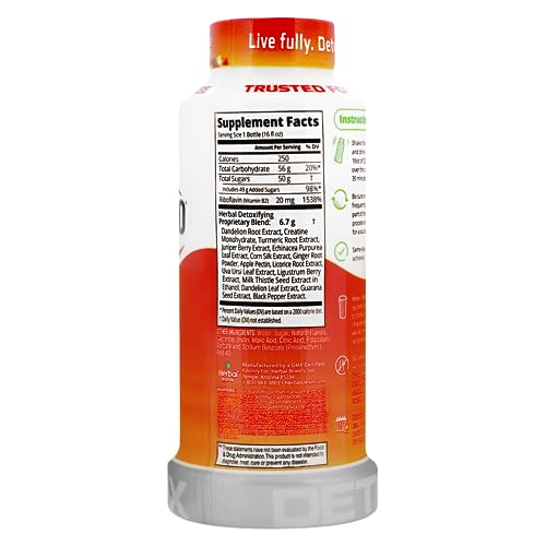 Herbal Clean Same-Day Premium Detox Liquid Drink, Strawberry Mango Flavor, 16 Fl Oz Herbal CleanBuy Supplements Australia