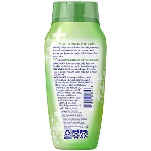 Vagisil Feminine Wash for Intimate Area Hygiene, Healthy Detox, All Over Body Wash VagisilBuy Supplements Australia