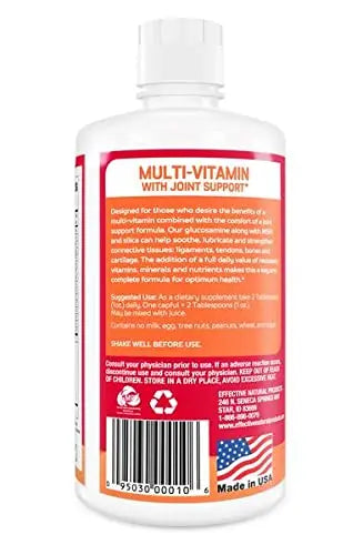 ENP Liquid Multi-Vitamin with Joint Support for Adults | Multivitamin for Women & Men | Plus Glucosamine with MSM | 32 oz | ENPBuy Supplements Australia