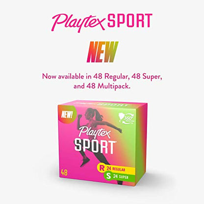 Playtex Sport Tampons, Multipack (24ct Regular/24ct Super Absorbency) PLAYTEXBuy Supplements Australia