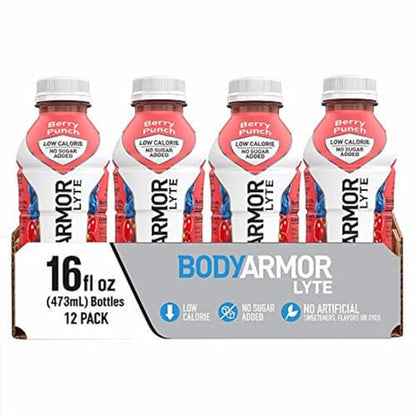 BODYARMOR LYTE Sports Drink Low-Calorie Sports Beverage, Berry Punch, Coconut BODYARMORBuy Supplements Australia