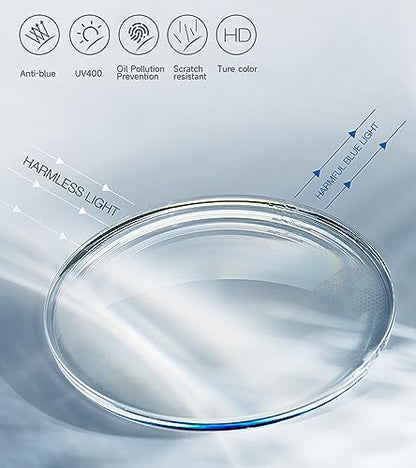 SKYOAK Ultra thin Lightweight Folding Reading Glasses Women Men TR90 Blue Light Blocking SKYOAKBuy Supplements Australia