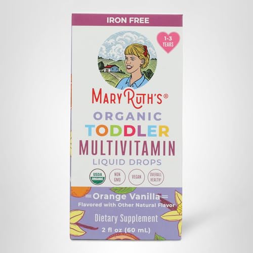 MaryRuth's Toddler Multivitamin | Vitamin A C D E B6 B12 Zinc | Healthy Growth Support | Immunity | Bone Health | Cognitive Function | Organic | Sugar Free | Vegan | Non-GMO | 2 Fl Oz | 30 Day Supply MARYRUTH'SBuy Supplements Australia