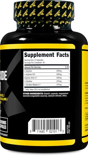 Primaforce Nitric Oxide Booster (2,250mg, 120 Capsules) - 40 Servings of Our High Potency PrimaforceBuy Supplements Australia