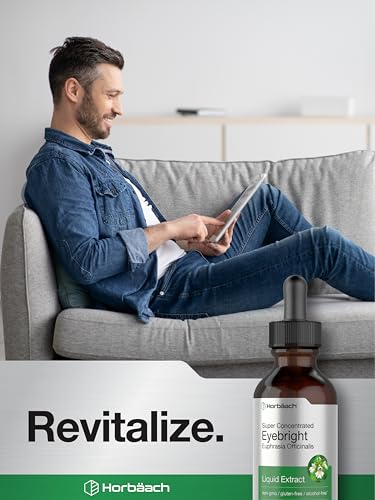 Eyebright Herb Supplement | 2 fl oz | Alcohol Free Drops | Super Concentrated Liquid HorbäachBuy Supplements Australia