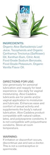 Aloe Cadabra Natural Water Based Personal Lube, Organic Lubricant for Her, Him & Couples, Unscented Aloe CadabraBuy Supplements Australia