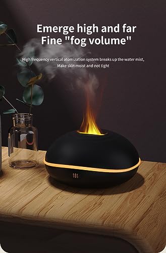 USB Oil Diffuser LED Flame Diffuser Humidifier Ultrasonic USB Flame Humidifier Essential Oil GenericBuy Supplements Australia