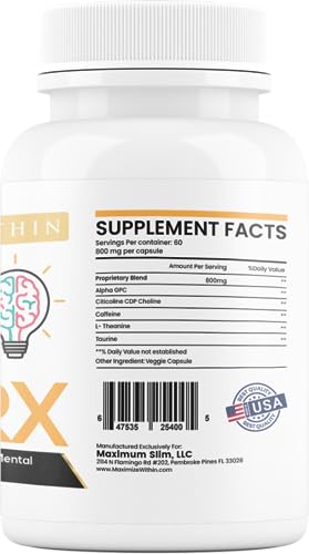 Maximum Slim Infinite Focus RX Nootropic Capsules Maximum SlimBuy Supplements Australia