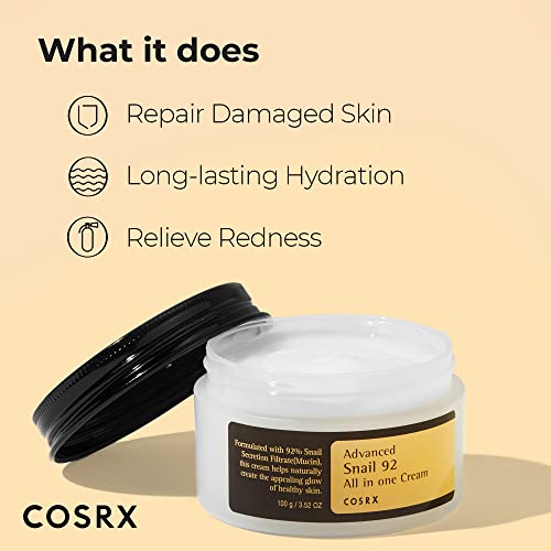 COSRX Snail Mucin 92% Moisturizer 3.52oz/ 100g, Daily Repair Face Gel COSRXBuy Supplements Australia