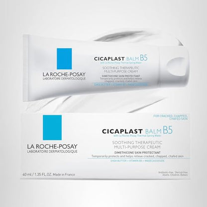 La Roche-Posay Cicaplast Balm B5, Healing Ointment and Soothing Therapeutic Multi Purpose Cream for Dry & Irritated Skin