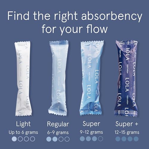 LOLA Organic Cotton Tampons, 8 Count - Tampons Regular, Period Feminine Hygiene Products LOLABuy Supplements Australia