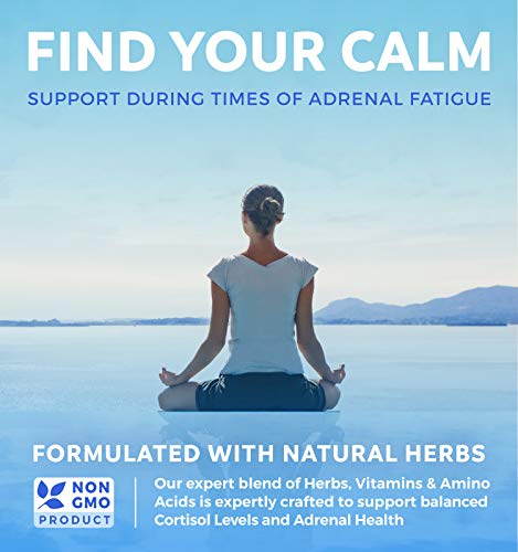 Adrenal Support & Cortisol Manager (Non-GMO) Powerful Adrenal Health with L-Tyrosine Healths HarmonyBuy Supplements Australia