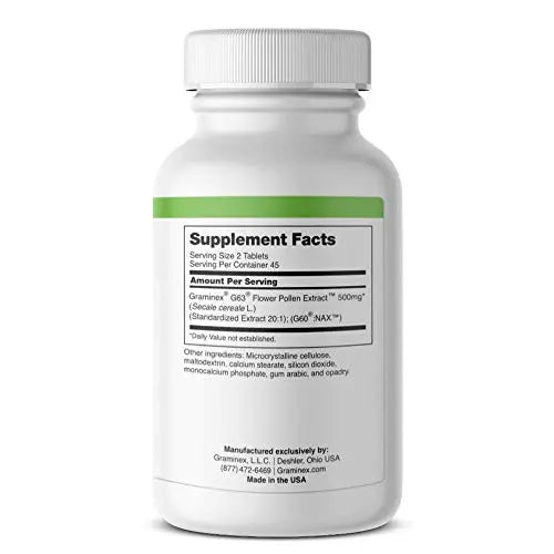 Graminex PollenAid Prostate Supplement: All Natural Prostate Support for Bladder Control & Urinary Tract Health, Rye Pollen Extract Made in USA, 90 Tablets (Pack of 2) GraminexBuy Supplements Australia