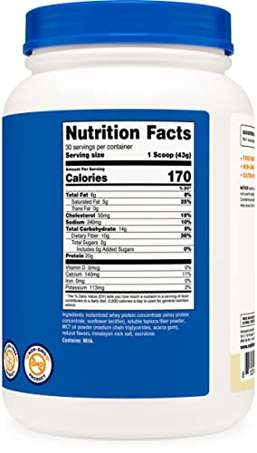 Nutricost Meal Replacement Shake Powder (Vanilla), 30 Servings - Protein, Non-GMO NutricostBuy Supplements Australia