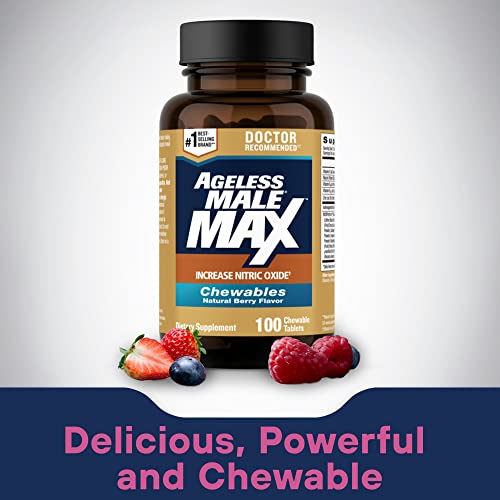 Ageless Male Max Chewable Nitric Oxide Booster Supplement for Men – High Potency New VitalityBuy Supplements Australia