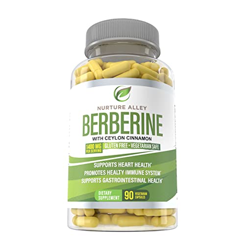 Nurture Alley Berberine Complex - Berberine HCL 1200mg Plus Organic Ceylon Cinnamon NURTURE ALLEYBuy Supplements Australia
