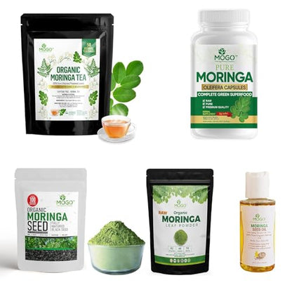 MOGO Moringa Oleifera Capsules | 100% Pure Single Origin Moringa Leaf Powder Supplement MOGOBuy Supplements Australia