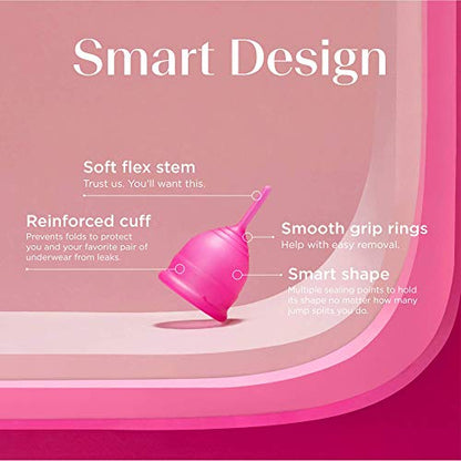 Saalt Teen Menstrual Cup - Best Sensitive Reusable Cup - Wear for 12 Hours - Tampon and Pad Alternative saaltBuy Supplements Australia