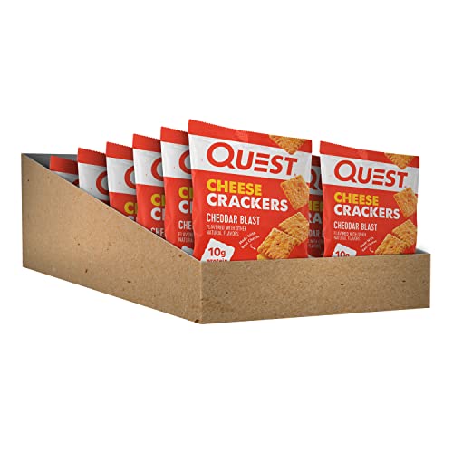Quest Nutrition Cheese Crackers, Cheddar Blast, High Protein, Low Carb, Made with Real Cheese Quest NutritionBuy Supplements Australia