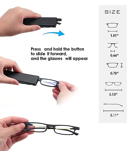 SKYOAK Ultra thin Lightweight Folding Reading Glasses Women Men TR90 Blue Light Blocking SKYOAKBuy Supplements Australia