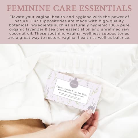 Femallay Organic Lavender and Tea Tree Oil Vaginal Cleansing Suppositories for Hygiene FemallayBuy Supplements Australia