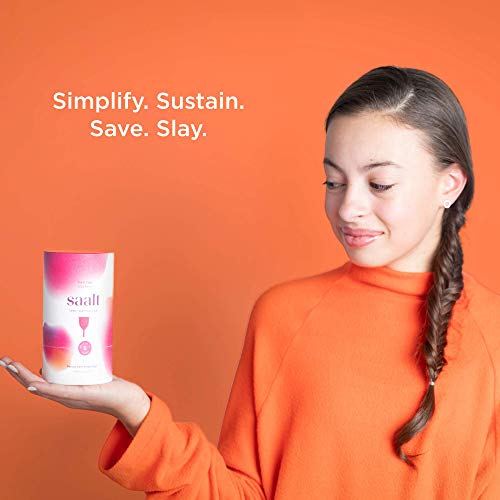 Saalt Teen Menstrual Cup - Best Sensitive Reusable Cup - Wear for 12 Hours - Tampon and Pad Alternative saaltBuy Supplements Australia