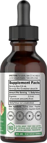 Cayenne Pepper Liquid Extract | 2 fl oz | Vegetarian, Non-GMO, Gluten Free Supplement HorbäachBuy Supplements Australia