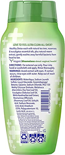Vagisil Feminine Wash for Intimate Area Hygiene, Healthy Detox, All Over Body Wash for Women VagisilBuy Supplements Australia