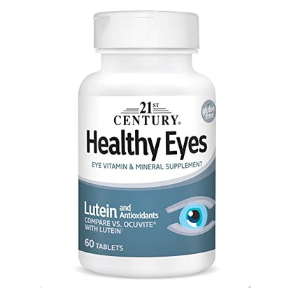 21st Century Healthy Eyes with Lutein Tablets, 60 Count, White (27452) 21st CenturyBuy Supplements Australia