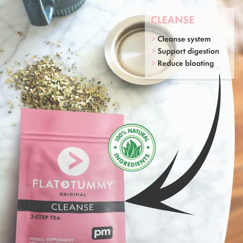 Flat Tummy Tea – 2-step, 4 Week Program – Detox Tea to Boost Energy & Reduce Bloating Flat Tummy TeaBuy Supplements Australia